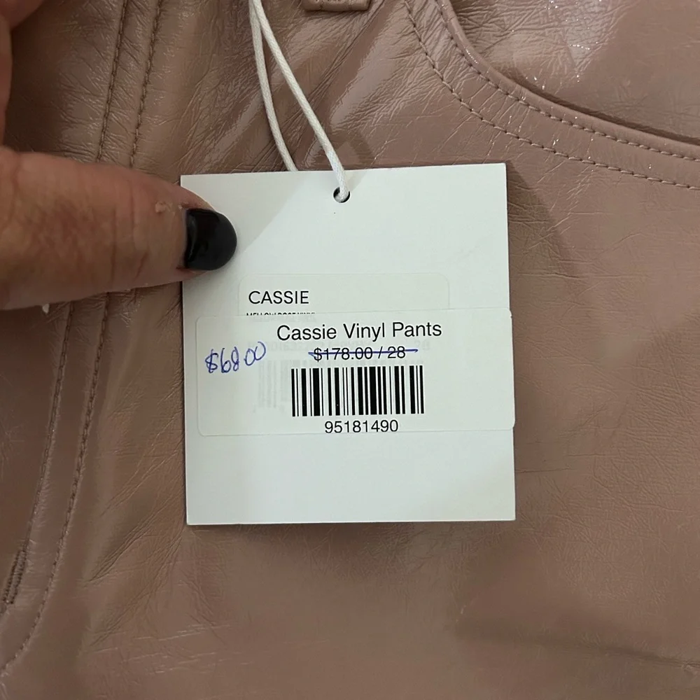 NWT PISTOLA Cassie Super High Rise Straight Leg Faux Leather Pants 25,28,30,31 - Picture 8 of 16